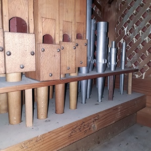 Unterkohlstätten - Filialkirche St. Mariä Heimsuchung / Gottfried Allmer Pfeifenwerk auf Manuallade.