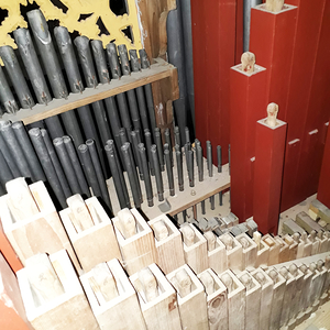 Donnerskirchen - Pfarrkirche St. Martin / Gottfried Allmer Pfeifenwerk im Rückpositiv.