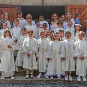 Gruppenbild beim Kircheingang