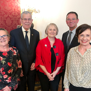 Christine Wendelin, Alexander Van der Bellen, Rosalinde Strommer, Lorenz Pridt, Doris Schmidauer