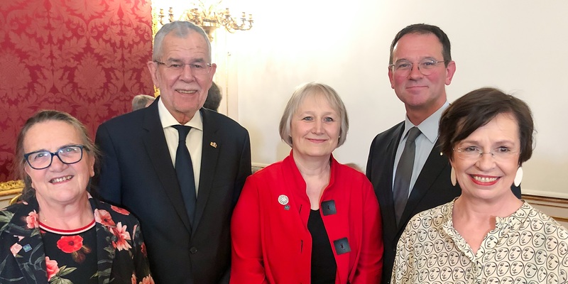 Christine Wendelin, Alexander Van der Bellen, Rosalinde Strommer, Lorenz Pridt, Doris Schmidauer