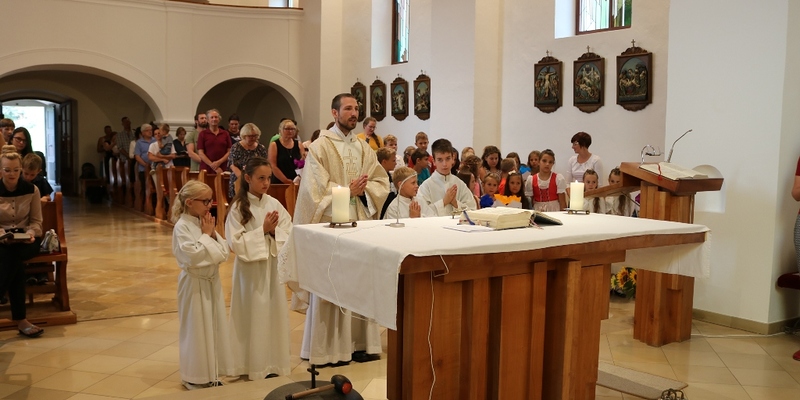 Hl. Messe gefeiert mit Kaplan Andreas Stipsits