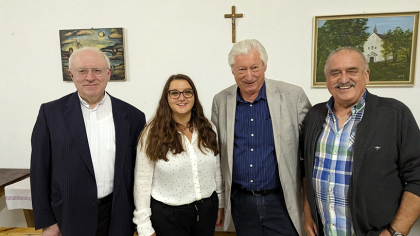 Diözese Eisenstadt v.l.n.r. Johann Karall, Manuela Horvath, Vinzenz Jobst, Karl Graf