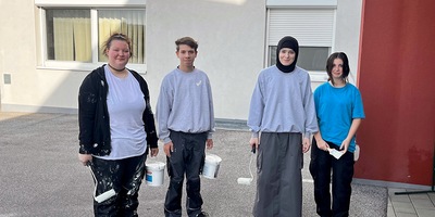 Vivian Fuchs, Leon Trimmel, Ayscha Vadaeva, Rada Bodaka (Schüler:innen der Polytechnischen Schule Oberpullendorf)