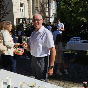 Unser Musiker: Hubert bei der Agape