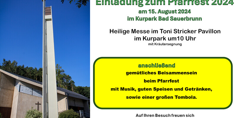 Patrozinium+Pfarrfest / hermann dittrich Einladung